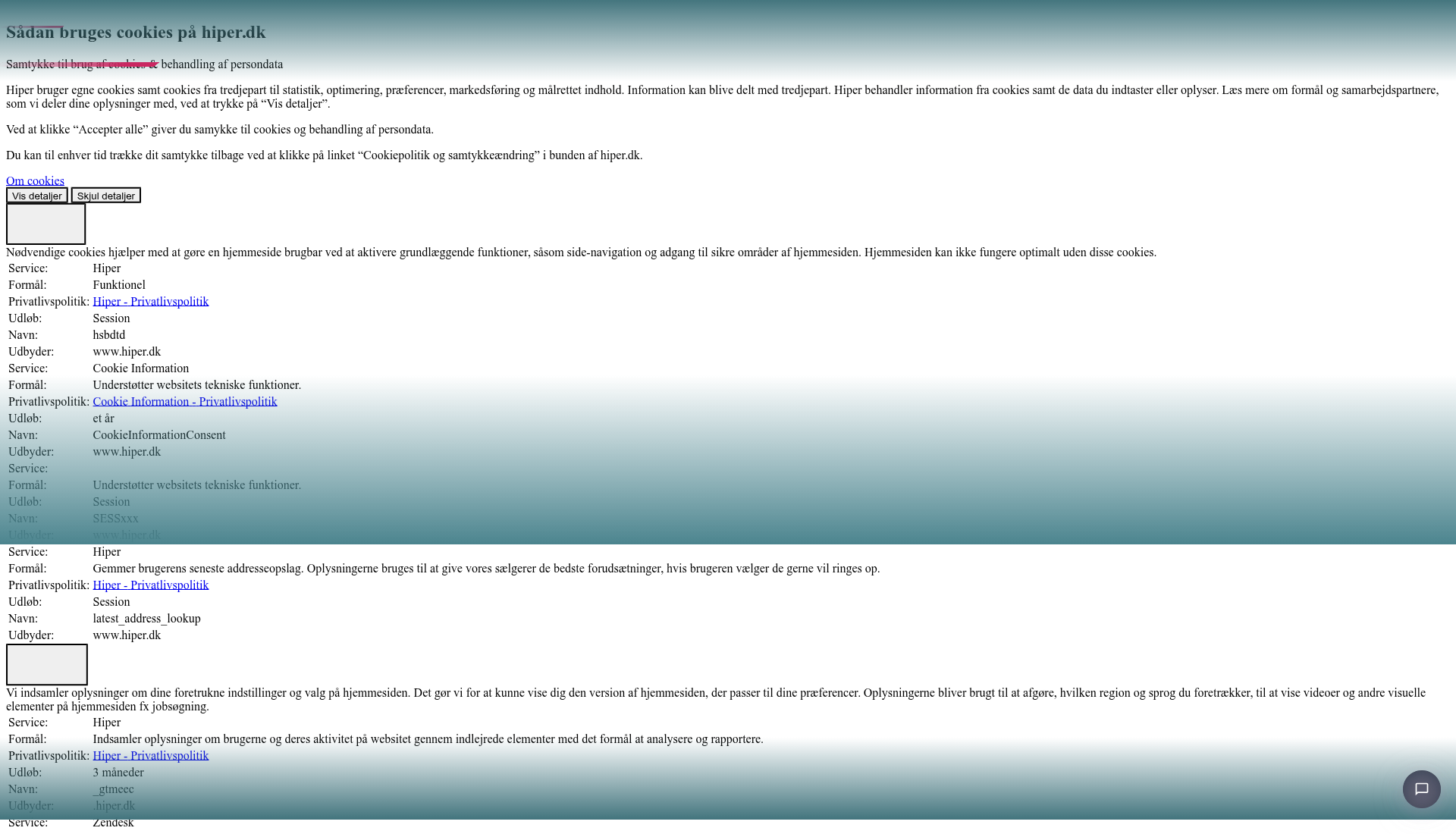 Hiper hjemmeside screenshot 2026